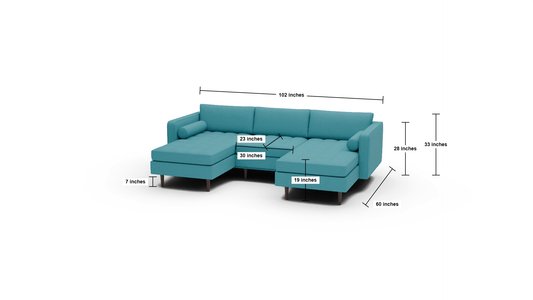 Ladybird 102" Double Chaise with Armless Chair - Amigo II Garden