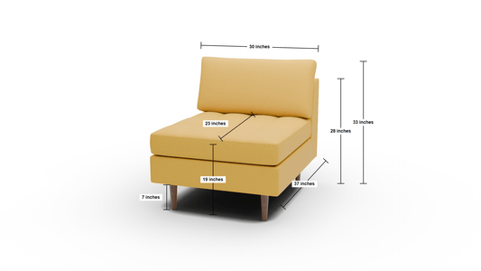 Ladybird Armless Chair - Dream Chocolate