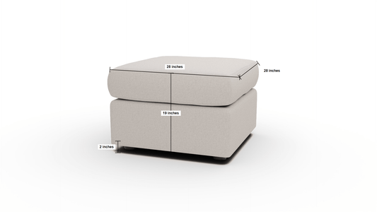 Parmer Ottoman - Sorrento Sunflower