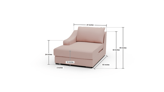 Austonian Laf Chaise - Superb Cobalt