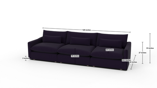 Bouldin 126" Sofa - Elliot Celadon