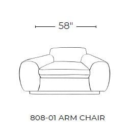 Domain 58" Arm Chair - Dream Olive