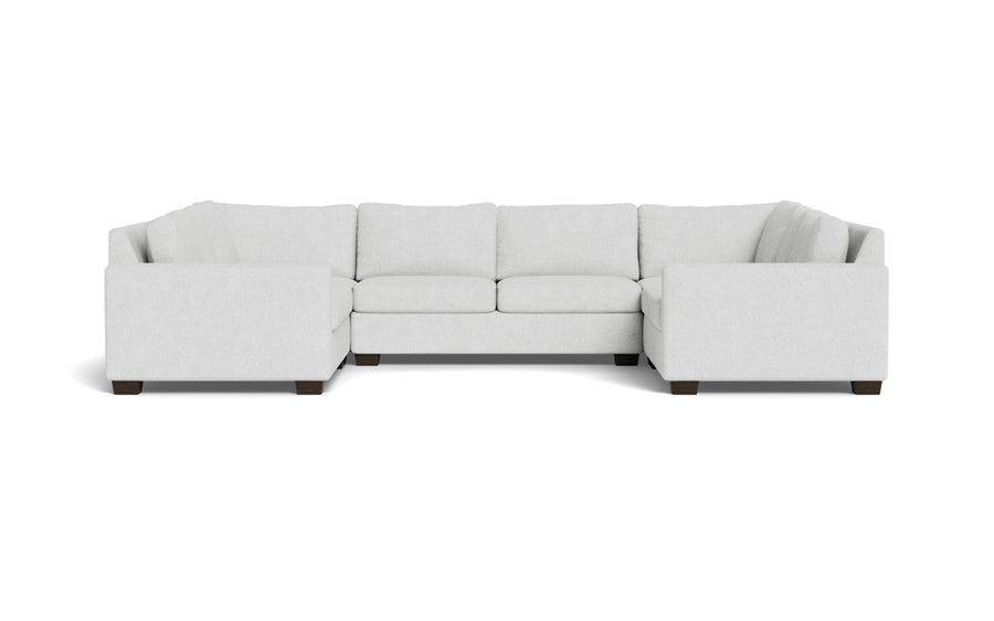 Track 141" Corner Sofa U Sectional Elliot Dove Quick Ship -