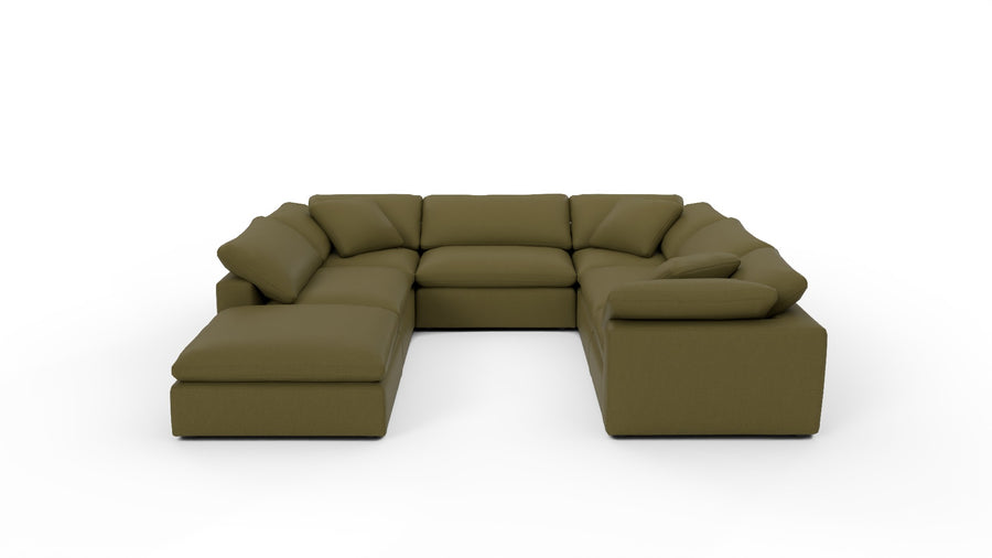Fluffy 133.5" 6 Piece Sectional W/Ottoman - Amigo II Garden