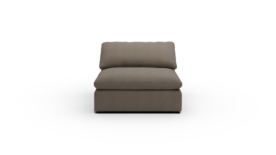 Fluffy DB Small Armless Chair - Dream Chocolate