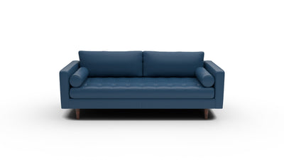 Ladybird 88" Leather Sofa - Tribeca Cobalt