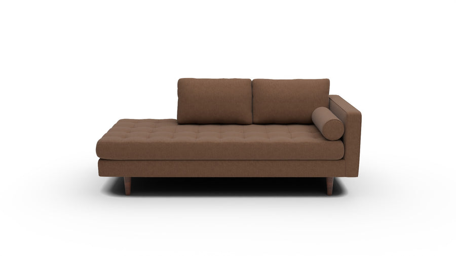 Ladybird 82" RAF Stand Alone Chaise - Ravina Chocolate