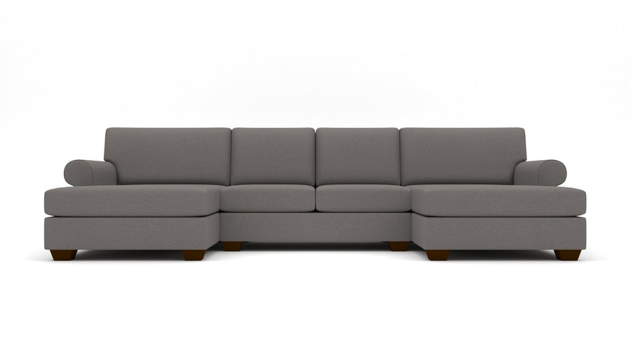 Manor 149" Double Chaise With Armless Loveseat - Peyton Slate