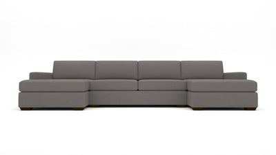 Mas Mesa 158" Deep Double Chaise With Armless Loveseat - Peyton Slate