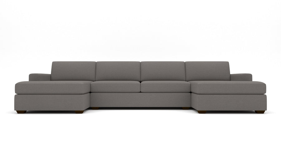 Mesa 158" Double Chaise With Armless Loveseat - Peyton Slate