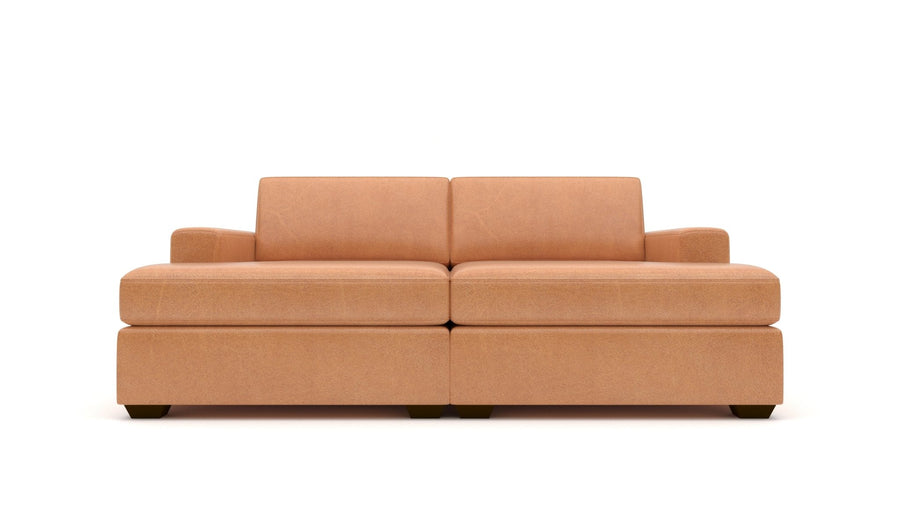 Mesa 86" Leather Double Chaise -