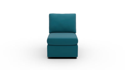 Parmer Armless Chair - Superb Peacock