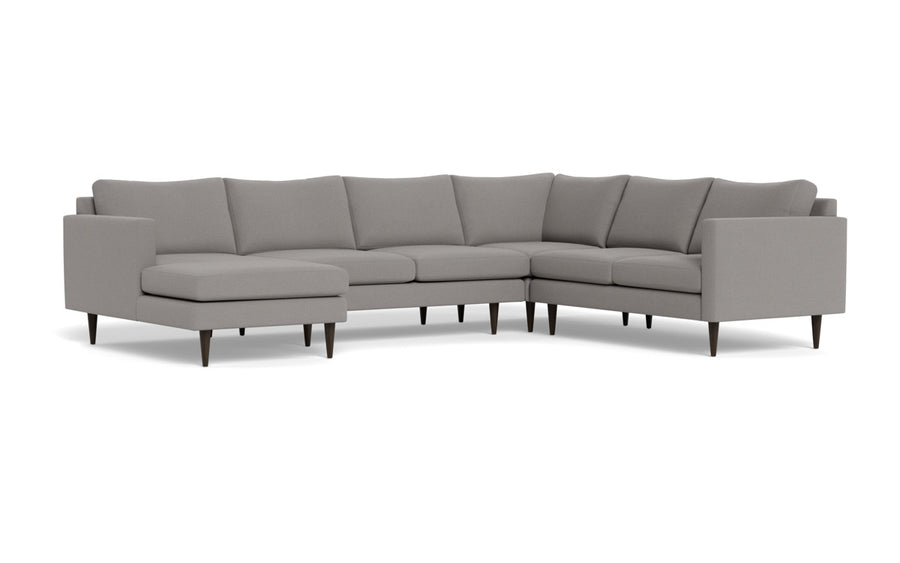 Wallace 130" Untufted Corner Sectionals w. Left Chaise -