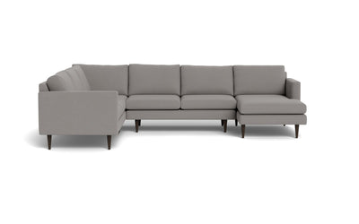 Wallace 130" Untufted Corner Sectionals w. Right Chaise -