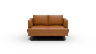 Rainey 59" Leather Loveseat - Clive Cinnamon