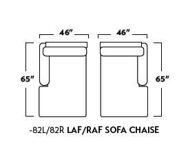 Manor Laf Chaise - Peyton Slate