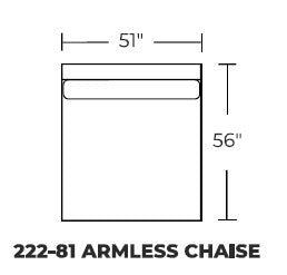 Bonnell Armless Chaise - Peyton Slate