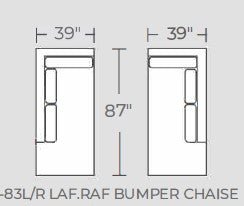 Barton Springs Raf Bumper Chaise -