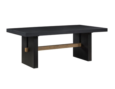 Audrey 78" Black Rectangle Dining Table -