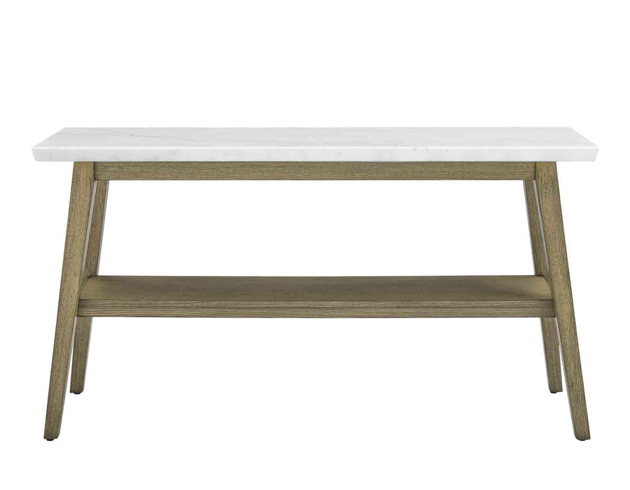 Vienna White Marble Sofa Table -