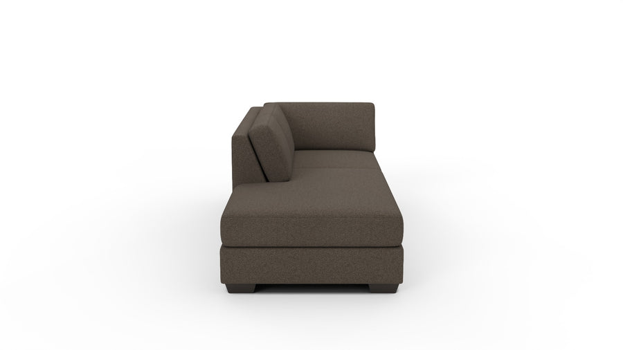 Track Laf Bumper Chaise - Dream Chocolate
