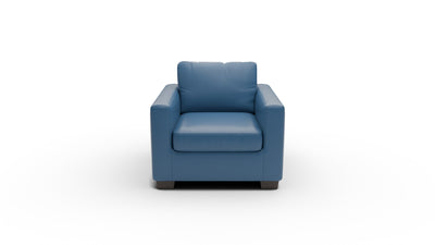 Track Leather Arm Chair — tribeca-cobalt