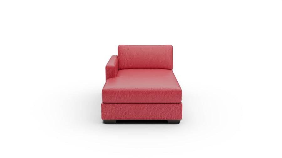 Track Leather Laf Chaise — tribeca-scarlet