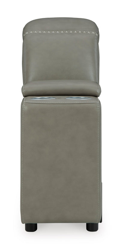 Cori Leather Storage Console -