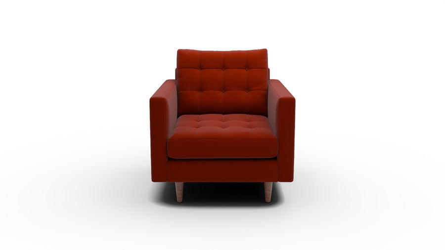 Wallace 34" Arm Chair - Superb Rust