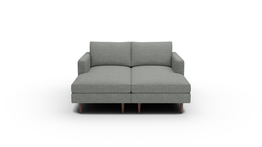 Wallace 66" Untufted Double Chaise - Curious Evergreen