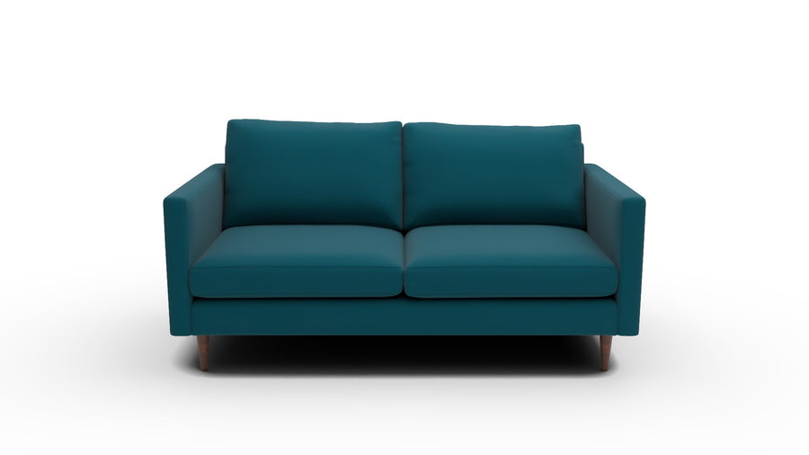 Wallace 69" Untufted Loveseat - Superb Peacock