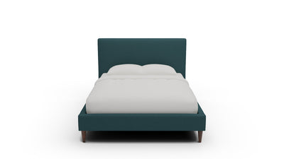 Wallace Untufted King & Queen Bed — Queen — Elliot Teal