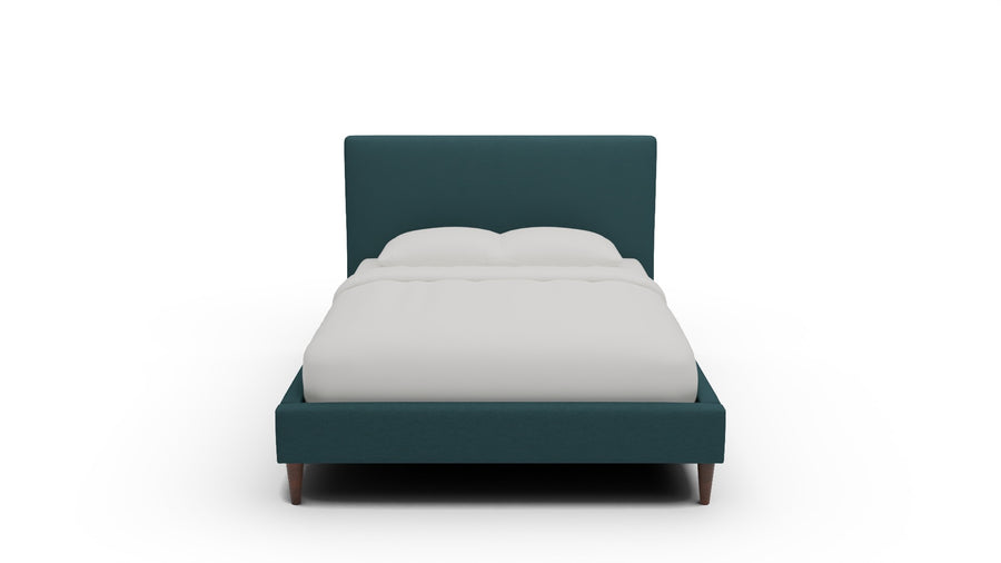 Wallace Untufted King & Queen Bed — Queen — Elliot Teal