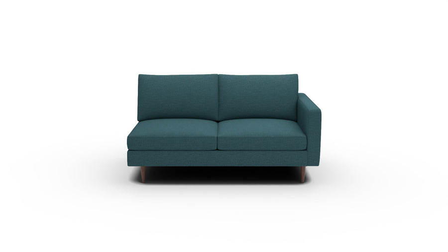 Wallace Untufted Raf Condo Sofa - Elliot Teal