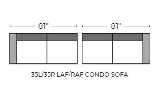 Cedar Park Laf Condo Sofa - Dream Pool
