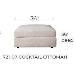 Cedar Park Cocktail Ottoman - Elliot Sunflower
