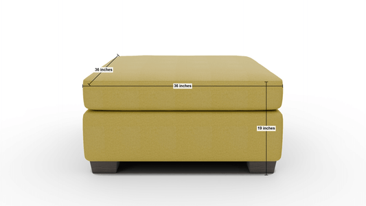 Track Cocktail Ottoman - Dream French Blue