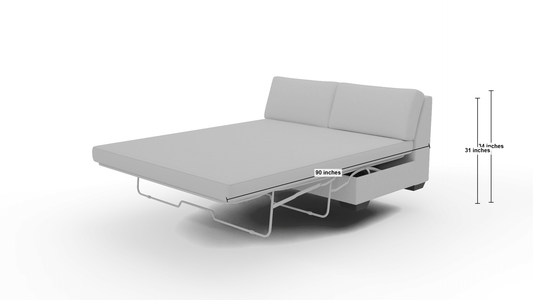 Track Armless Full Sleeper Loveseat - Amigo II Garden