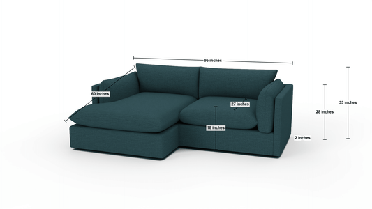SoCo 95" Reversible Chaise Sofa -