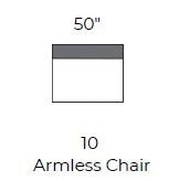 Lago Vista Armless Chair - Peyton Slate