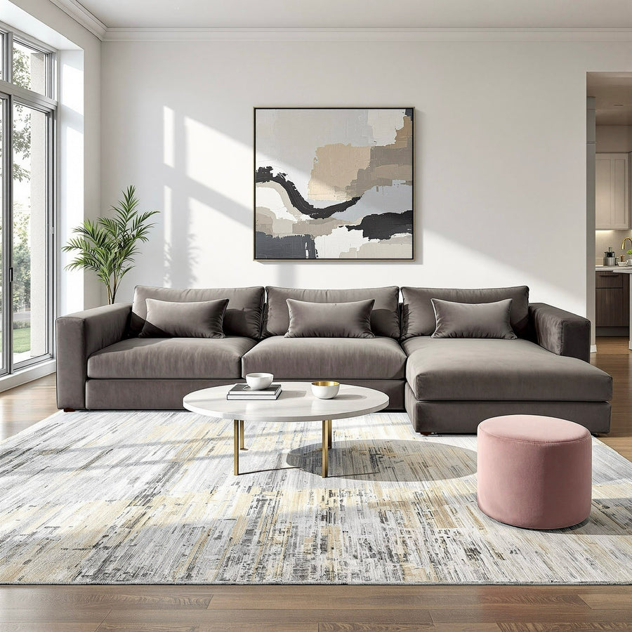 Menchaca 124" Right Chaise Sectional -