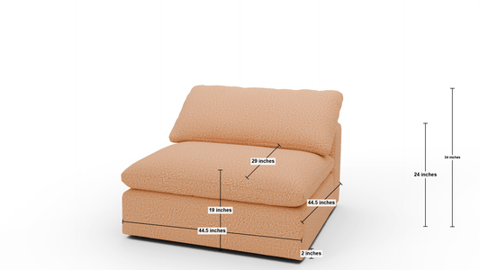 Fluffy Armless Chair -