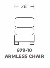 Parmer Armless Chair - Peyton Slate