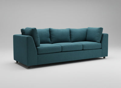Parmer 104" Sofa Elliot Teal Quick Ship -