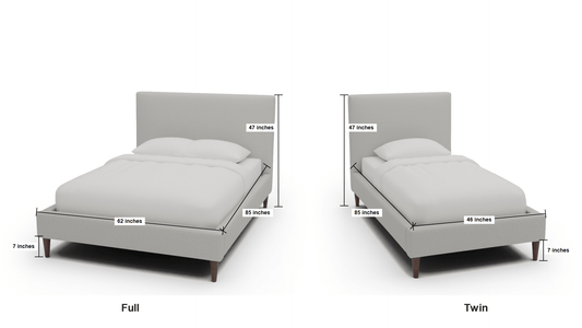 Wallace Untufted Full & Twin Bed - Full Sorrento Sunflower