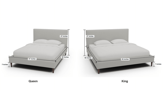 Wallace Untufted King & Queen Bed - Queen Elliot Teal