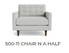 Wallace 52" Leather Chair and A Half -