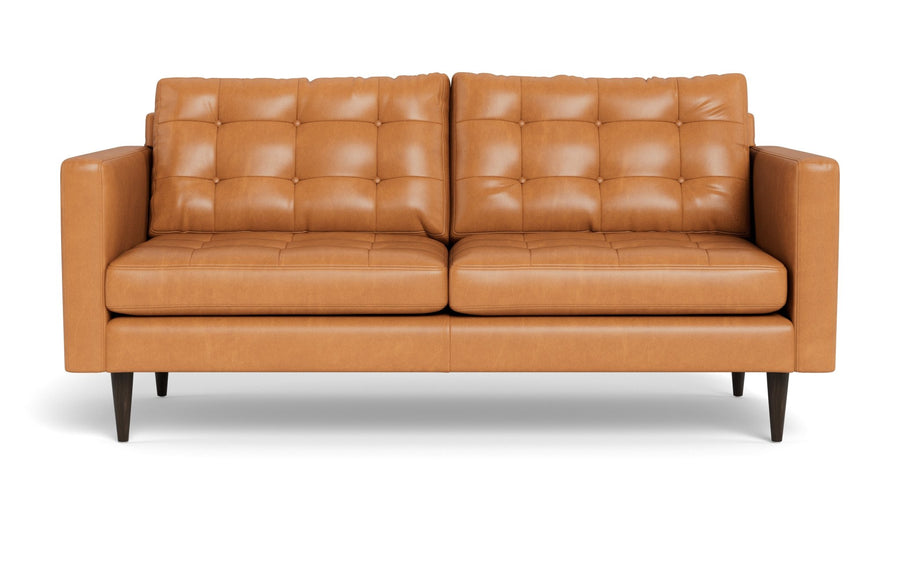 Wallace 74" Leather Apartment Sofa -