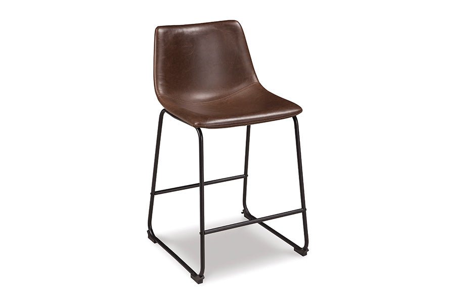 Cece Brown Upholstered Counter Stools (Set of 2) -