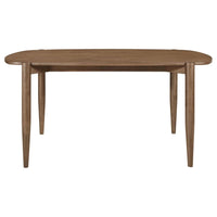 Dora 63" Oval Walnut Dining Table Set -